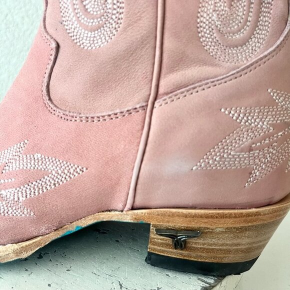 Lane LEXINGTON Over the Knee Womens Cowboy Boots 7.5 Pink Western Cowgirl Tall - Picture 7 of 16